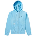 WTAPS Men's Flat Zip Hoody in Blue