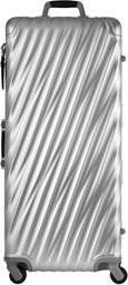 Tumi Silver 19 Degree Aluminum Rolling Trunk Suitcase