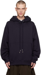 Dries Van Noten Navy Loose Fit Hoodie