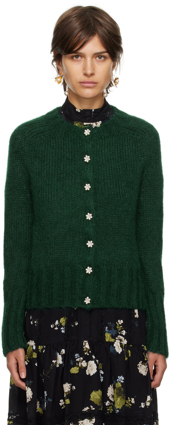 Erdem Green Vanessa Cardigan Erdem