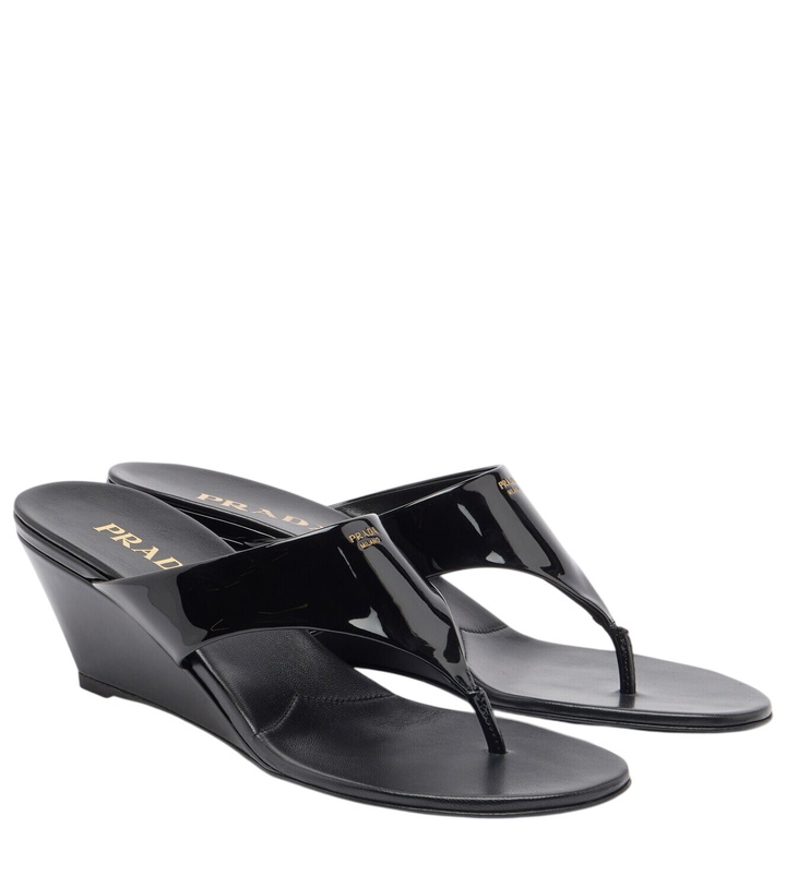 Photo: Prada Patent leather thong sandals