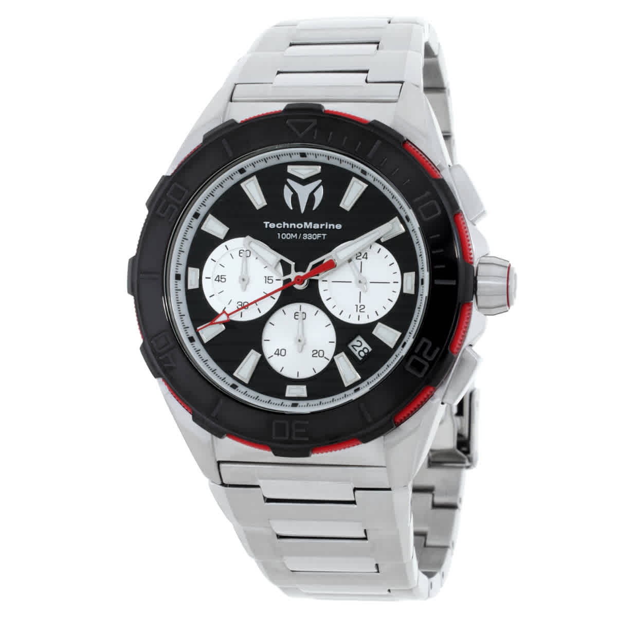 TechnoMarine Seven Seas Chronograph GMT Quartz Black Dial Mens Watch TM-725030