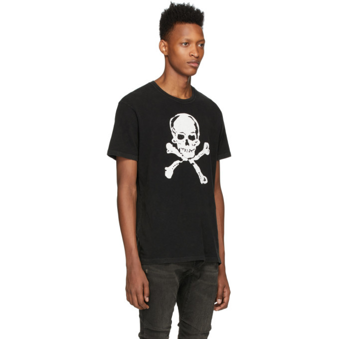 R13 Black Skull Curtis T Shirt R13