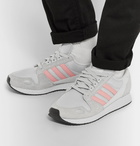 adidas Originals - ZX 454 SPZL Suede, Nylon and Mesh Sneakers - Men - Gray