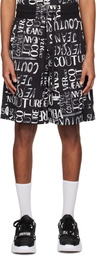 Versace Jeans Couture Black Doodle Shorts