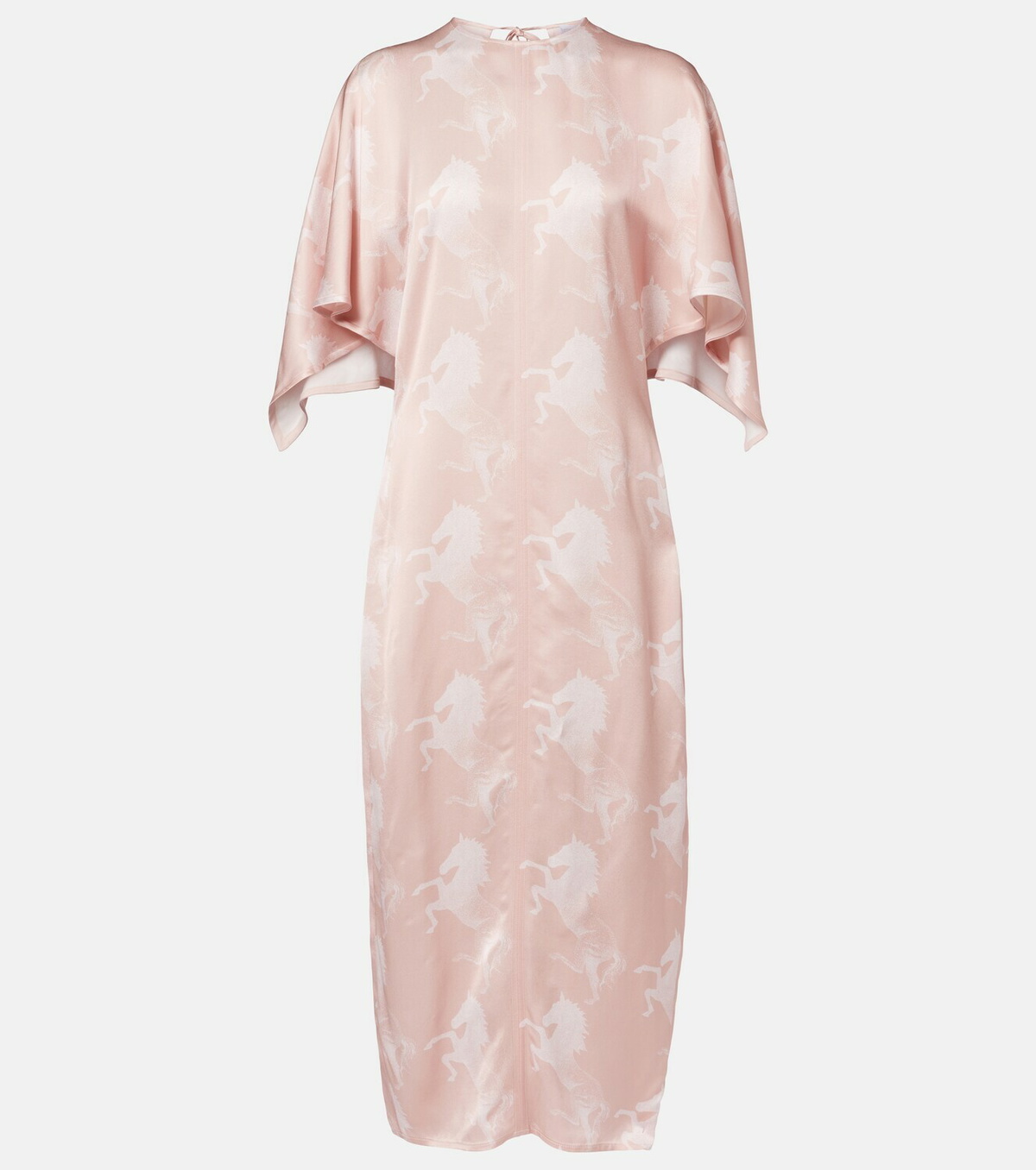 Stella McCartney Printed satin midi dress