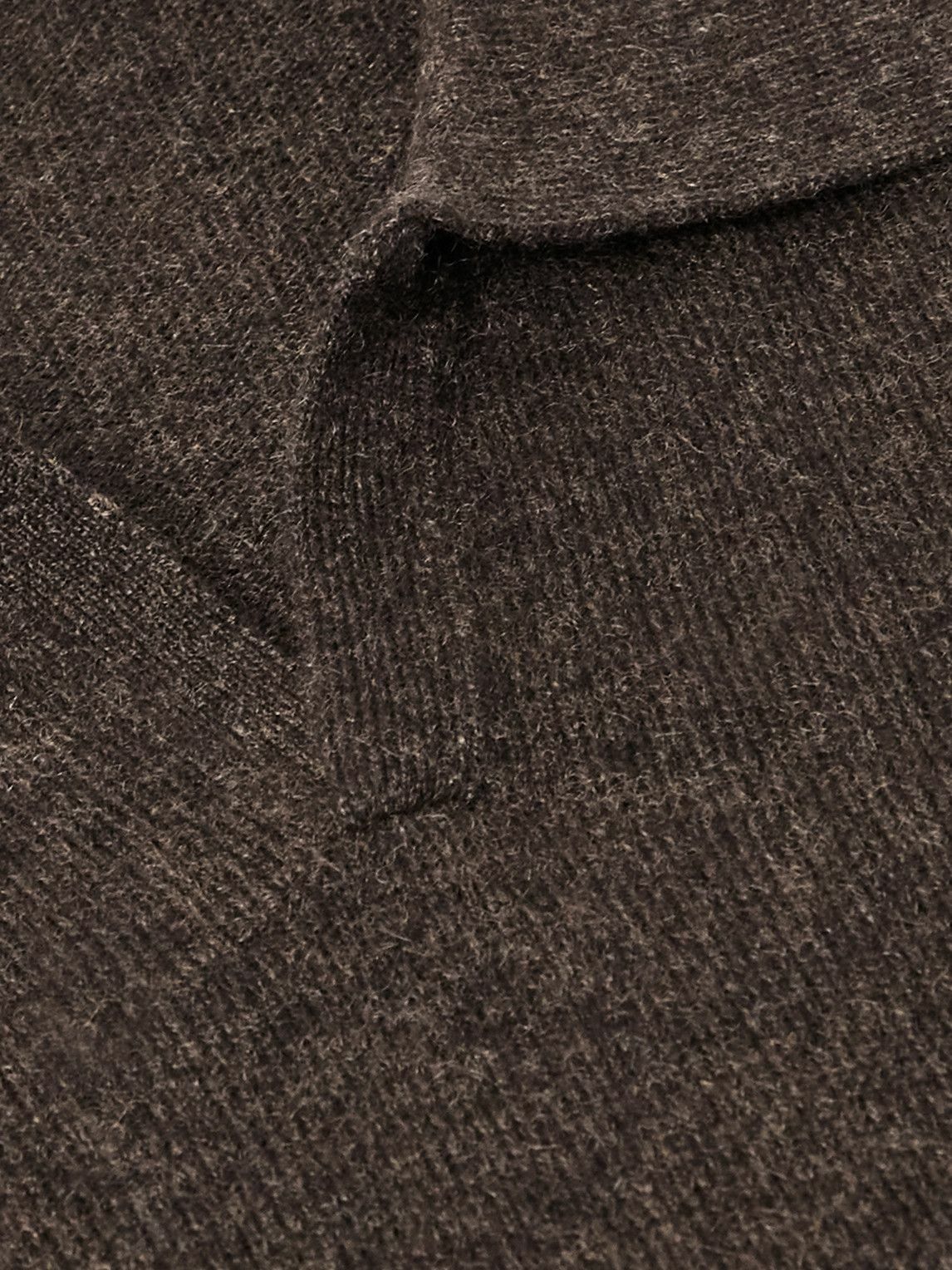 The Row - Franz Cashmere Polo Shirt - Brown