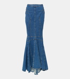 Etro Denim maxi skirt