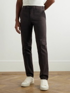 Loro Piana - Carlo Hyannis Tapered Cotton-Blend Trousers - Brown