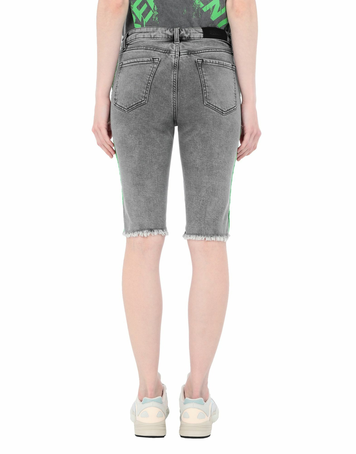 Represent Denim Riding Skirt Womens Denim shorts in Grey