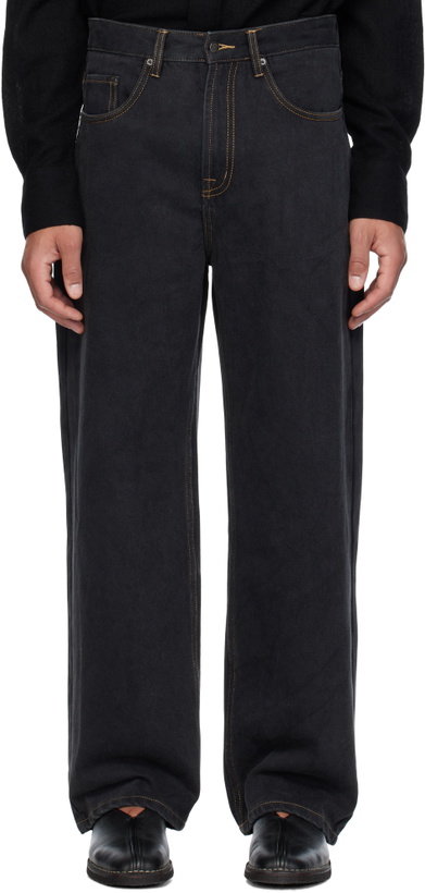 Photo: Glass Cypress Black Straight Leg Jeans