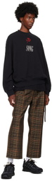 Song for the Mute Black 'Song' Gym Sweatshirt
