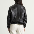 Nothing Written Women's Leather Single Rider Jacket in Black