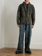 Balenciaga - Wide-Leg Distressed Camouflage-Print Jeans - Blue