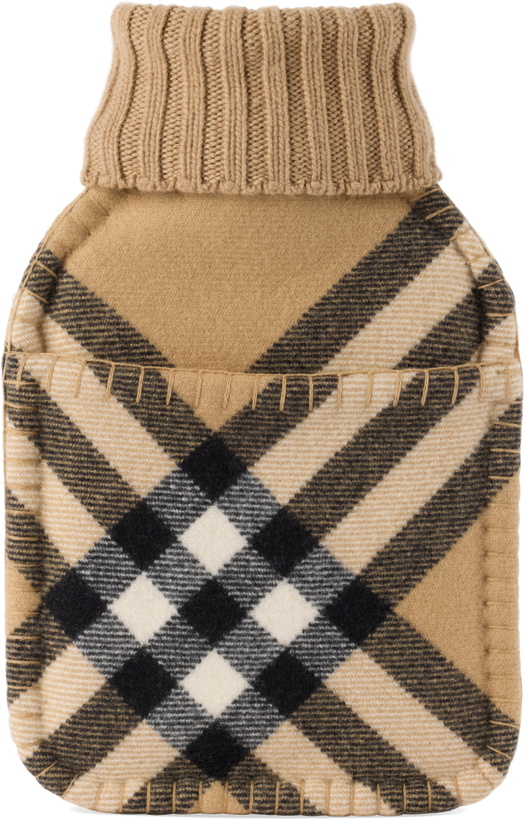 Photo: Burberry Beige Giant Check Hot Water Bottle Cover