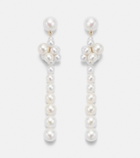 Sophie Bille Brahe Colonna Botticelli 14kt gold drop earrings with pearls