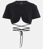 Jacquemus - Le T-shirt Baci cotton crop top
