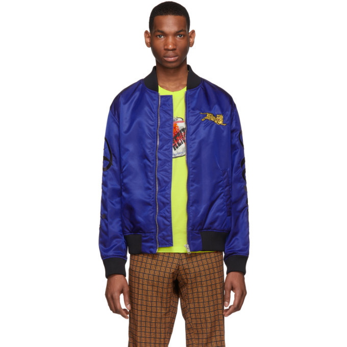 Photo: Kenzo Blue Jumping Tiger Bomber Jacket