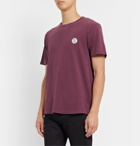 Nudie Jeans - Uno Logo-Appliquéd Organic Cotton-Jersey T-Shirt - Burgundy