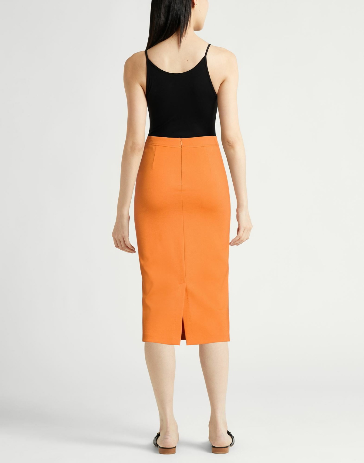 Jucca Womens Midi skirt in Orange