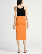 Jucca Womens Midi skirt in Orange
