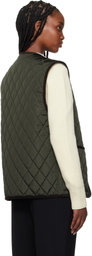 Burberry Green Quilted Nylon Vest