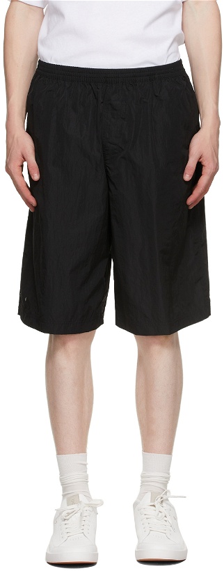 Photo: True Tribe Black Oversized Rough Steve Bermuda Shorts