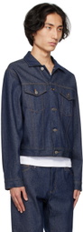 K.NGSLEY Indigo Cropped Denim Jacket