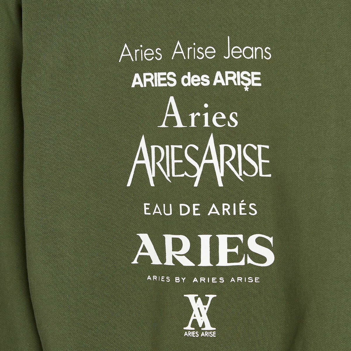Aries Women's Baby Fit Perfume Sweatshirt in Forest Green 