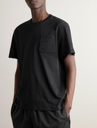 LOEWE - Logo-Embroidered Cotton-Jersey T-Shirt - Black