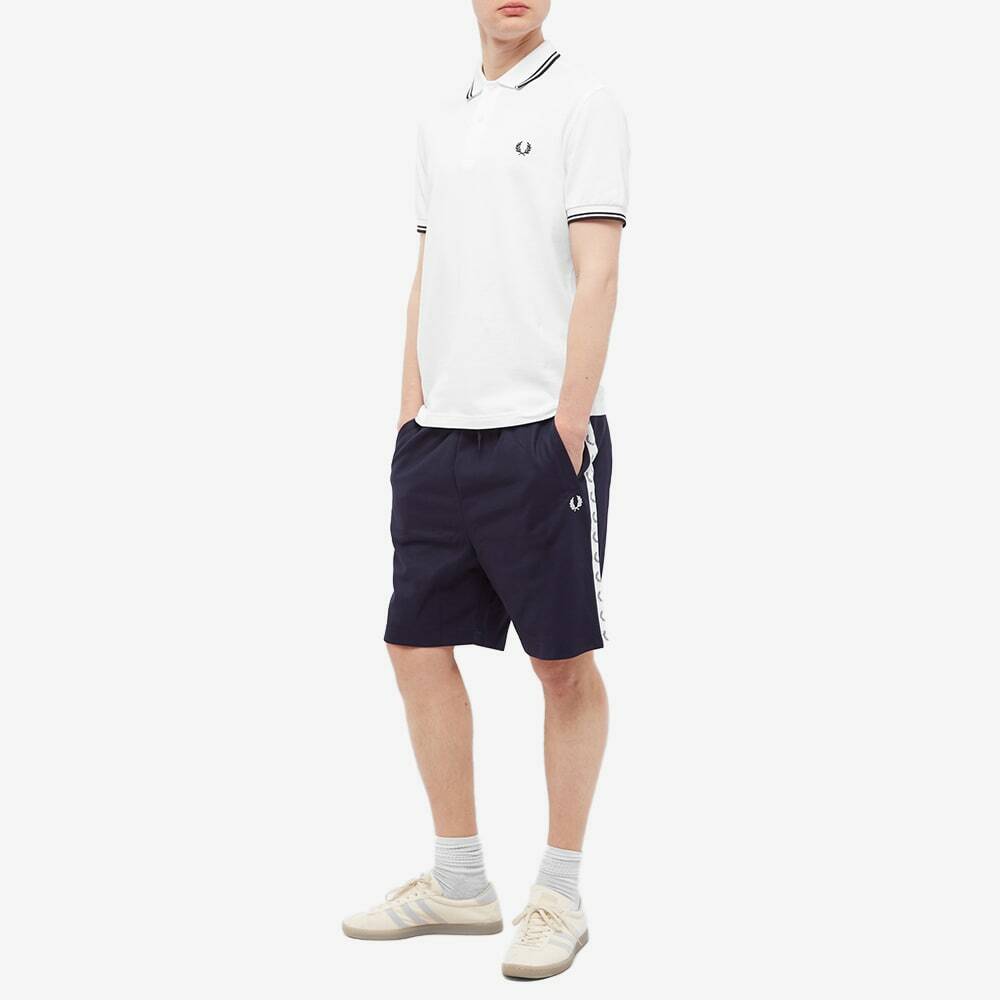 Fred Perry Men's Taped Tricot Short in Carbon Blue Fred Perry