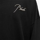 Rhude Men's Long Sleeve Reverse T-Shirt in Black
