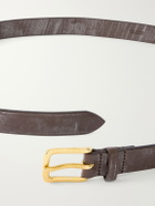 Drake's - 2cm Leather Belt - Brown