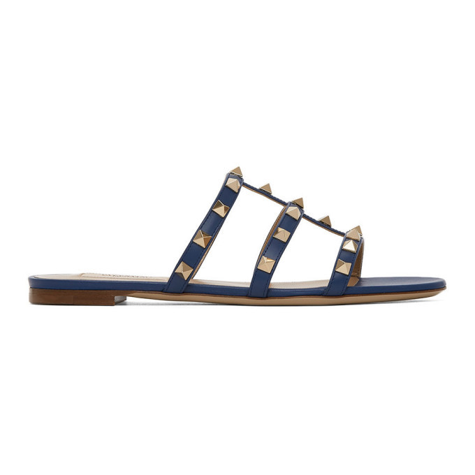 Navy blue valentino on sale rockstud