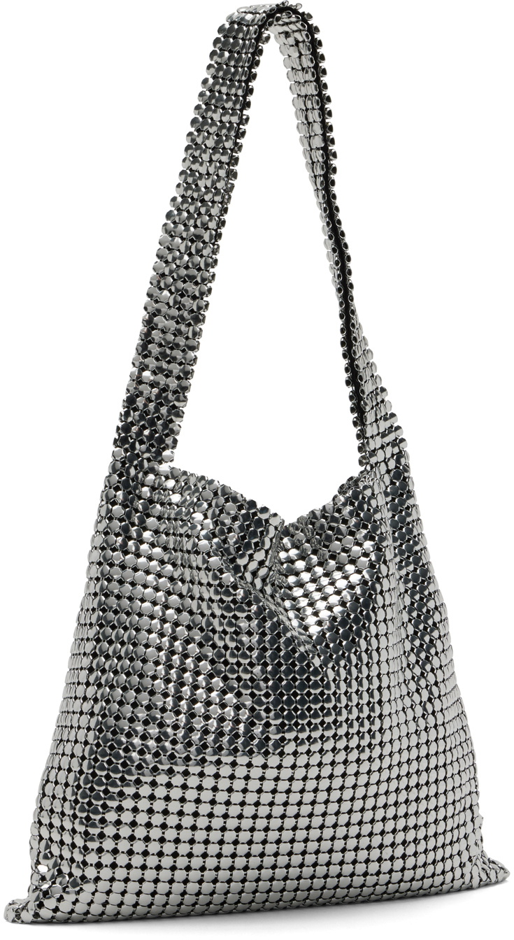 Paco Rabanne Silver Pixel Tote Paco Rabanne