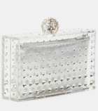 Aquazzura Tequila crystal-embellished clutch