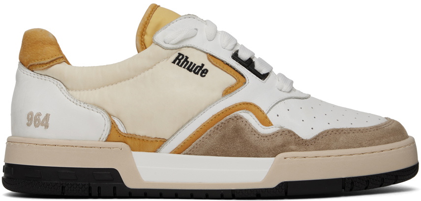 Rhude Racing Tree Rhude Beige Racing Sneakers Rhude