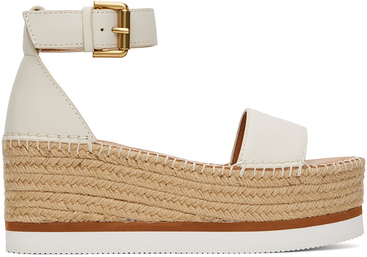 Photo: See by Chloé Off-White Glyn Espadrille Sandals