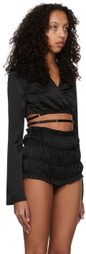 Anna October Black Iris Wrap Top