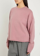 Extreme Cashmere N°426 Comfy Roll-trimmed Cashmere-blend Jumper - Pink - One Size