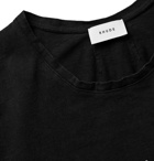 Rhude - Distressed Printed Cotton-Jersey T-Shirt - Men - Black
