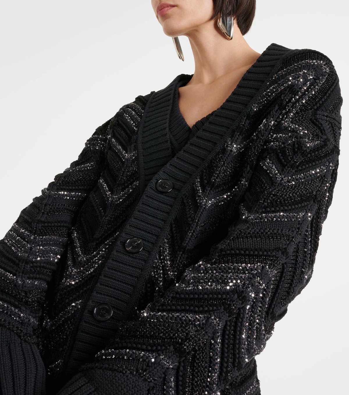 Missoni Zigzag sequined cardigan Missoni