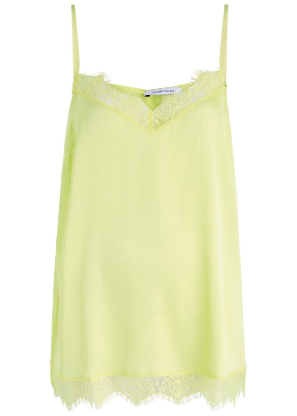 Photo: Simone PÉRÈLE Satin Secrets Satin Camisole top Yellow