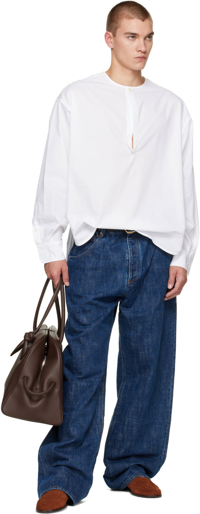 JACQUEMUS Brown 'The large Turismo' Bag