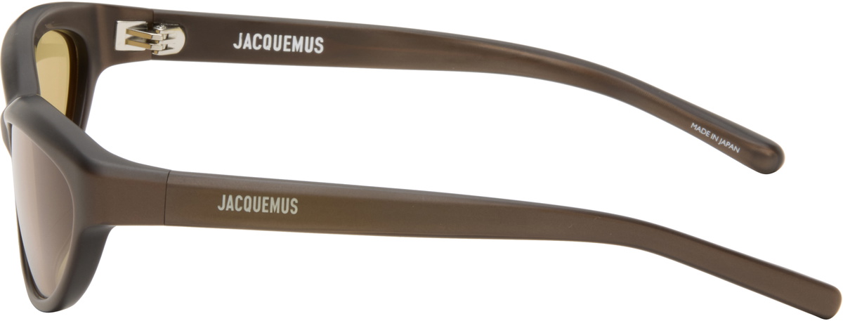 JACQUEMUS Brown 'The Curvo' Sunglasses