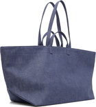A.P.C. Blue 'Le Drummer' Toile Tote