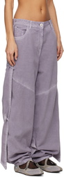 The Attico Purple Long Jeans