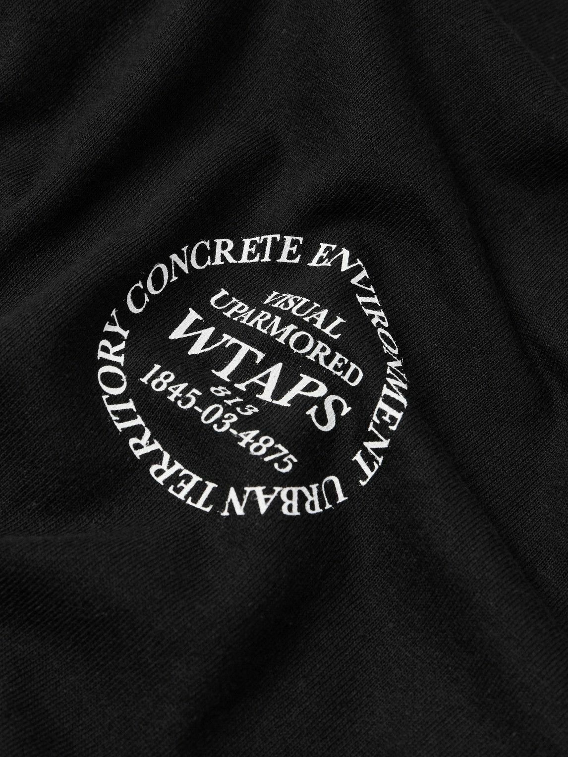 WTAPS - Logo-Print Cotton-Jersey T-Shirt - Black WTAPS