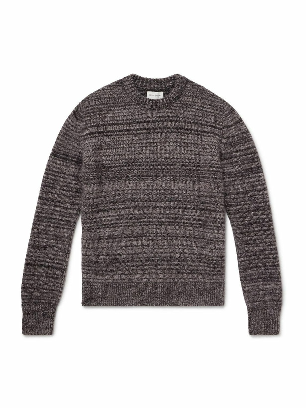 Photo: Oliver Spencer - Burley Slim-Fit Space-Dyed Knitted Sweater - Black