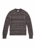 Oliver Spencer - Burley Slim-Fit Space-Dyed Knitted Sweater - Black